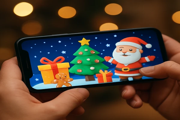 একজন ব্যবহারকারী স্মার্টফোনে স্বাচ্ছন্দ্যে অনলাইন গেমিং উপভোগ করছেন