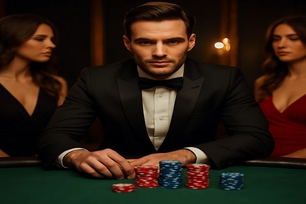 একজন নারী ল্যাপটপে অনলাইন গেম উপভোগ করছেন, চারদিকে 888fb-র গেমিং প্ল্যাটফর্মের উজ্জ্বল পরিবেশ ছড়িয়ে পড়েছে