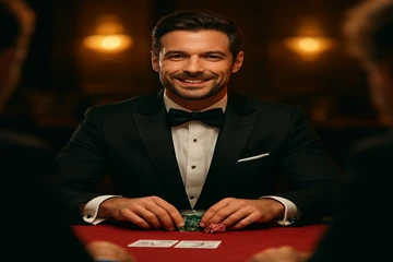 আলোকিত রুলেট চাকা ও গেমিং প্ল্যাটফর্ম-চিপসের দৃশ্য, যা লাইভ গেমের উত্তেজনা জাগিয়ে তোলে